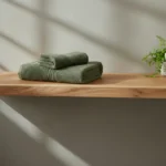 Luna Bueno 2'li El & Yüz Havlusu Haki Yeşili - Görsel 2