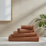 Luna Bueno 4'lü Havlu Seti Terracota - Görsel 2