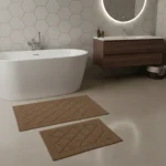 Luna Bueno Jakar 2'li Banyo Paspas Takımı Kahverengi