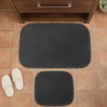 Luna Bueno 2'li Banyo Paspası Antrasit Gri 60x100 cm
