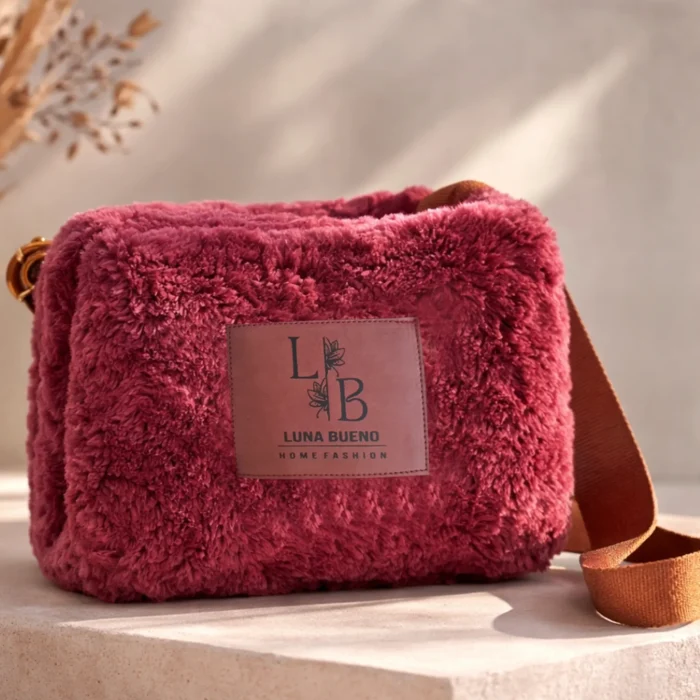 Luna Bueno Throw Bordo Gri TV Battaniyesi - Görsel 2