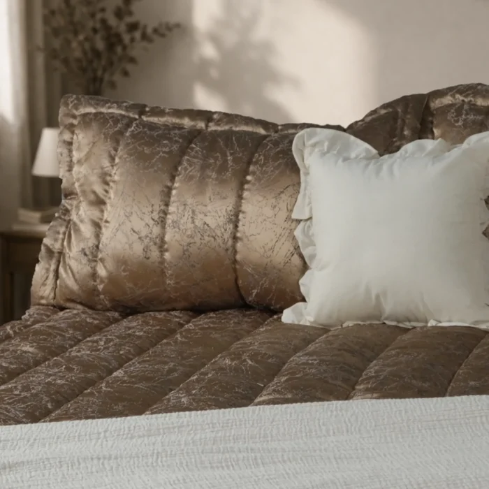 Luna Bueno Glory Brown Çift Kişilik Yatak Örtüsü - Görsel 3