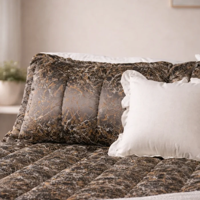 Luna Bueno Glory Dark Brown Çift Kişilik Yatak Örtüsü - Görsel 2