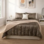 Luna Bueno Glory Dark Brown Çift Kişilik Yatak Örtüsü