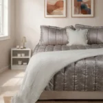 Luna Bueno Glory Pearl Silver Çift Kişilik Yatak Örtüsü - Görsel 3