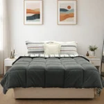 Luna Bueno Sherpa Comforter Çift Kişilik Uyku Seti Antrasit