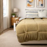 Luna Bueno Sherpa Comforter Çift Kişilik Uyku Seti Kapiçino - Görsel 4