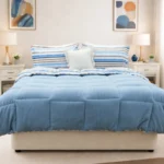 Luna Bueno Sherpa Comforter Çift Kişilik Uyku Seti Mavi