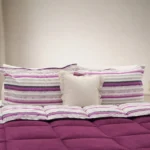 Luna Bueno Sherpa Comforter Çift Kişilik Uyku Seti Mürdüm - Görsel 2