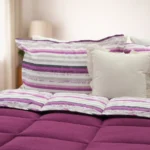 Luna Bueno Sherpa Comforter Çift Kişilik Uyku Seti Mürdüm - Görsel 3