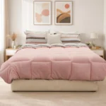 Luna Bueno Sherpa Comforter Çift Kişilik Uyku Seti Pudra