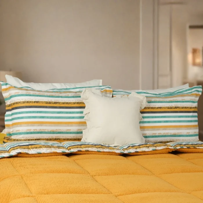 Luna Bueno Sherpa Comforter Çift Kişilik Uyku Seti Turuncu - Görsel 2