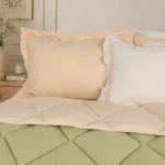Luna Bueno Golden Quilt Çift Kişilik Pike Takımı & Yatak Örtüsü - Görsel 5