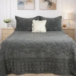 Luna Bueno Classic Çift Kişilik Pike & Yatak Örtüsü Seti