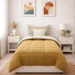 Luna Bueno Sherpa Comforter Tek Kişilik Uyku Seti - Kapiçino