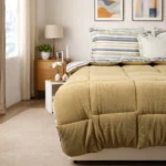Luna Bueno Sherpa Comforter Tek Kişilik Uyku Seti - Kapiçino - Görsel 2