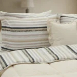 Luna Bueno Sherpa Comforter Tek Kişilik Uyku Seti - Krem - Görsel 3