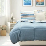 Luna Bueno Sherpa Comforter Tek Kişilik Uyku Seti - Mavi - Görsel 2