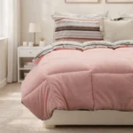 Luna Bueno Sherpa Comforter Tek Kişilik Uyku Seti - Pudra - Görsel 2