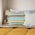 Luna Bueno Sherpa Comforter Tek Kişilik Uyku Seti - Turuncu - Görsel 4