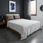 Luna Bueno Çizgi Kare Çift Kişilik Pike 200x230