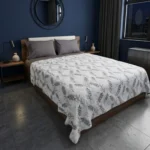 Luna Bueno Gri Botanik Çift Kişilik Pike 200x230