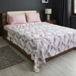 Luna Bueno Lila Çiçek Çift Kişilik Pike 200x230