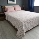 Luna Bueno Pudra Kare Çift Kişilik Pike 200x230